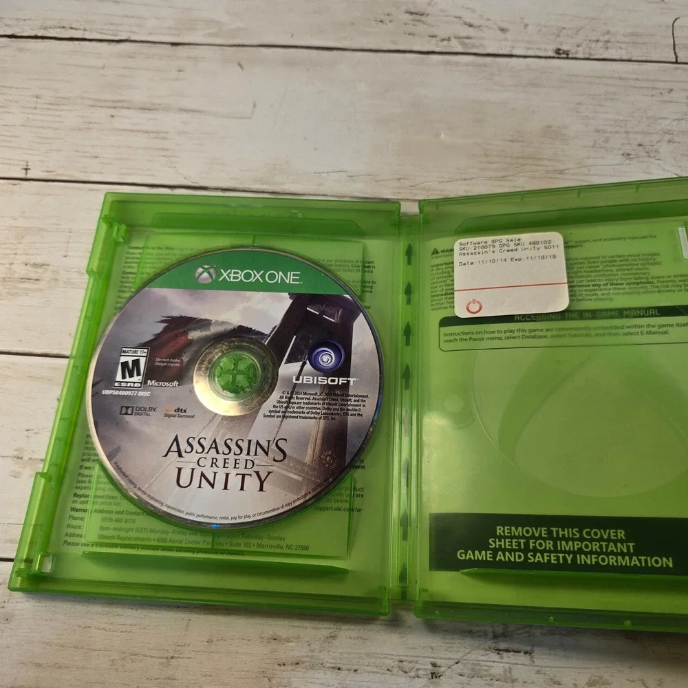 Assassins Creed Unity Limited Edition Xbox One Game Ubisoft Microsoft 2014